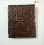 Leather Money Bag ( Crocodile Print)